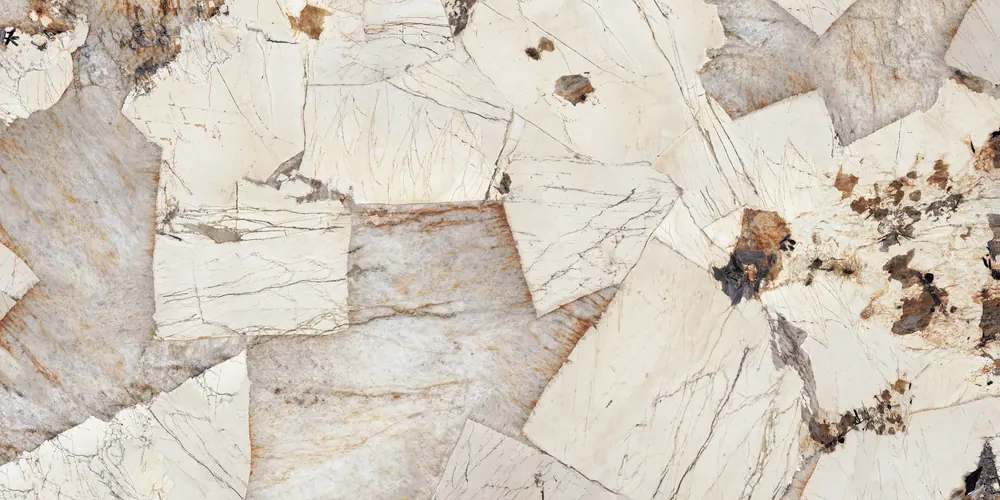 Breccia Mosaic sintered stone surface pattern by SINTLIN