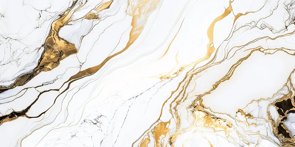 Gilded Flow sintered stone surface pattern by SINTLIN