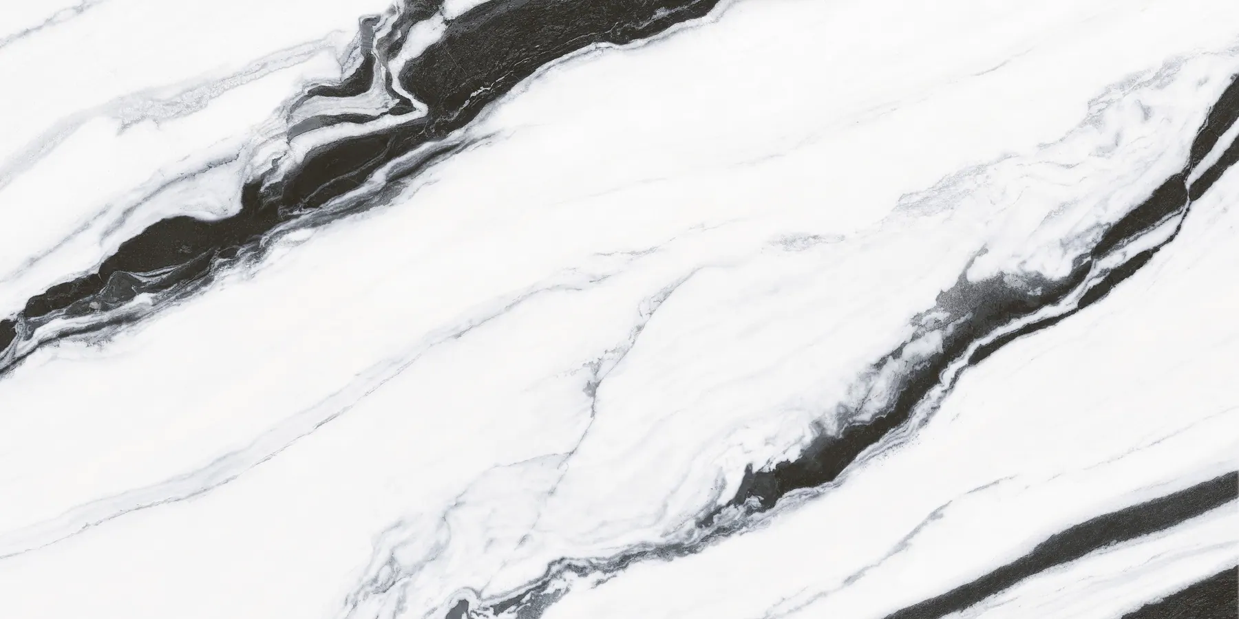 Panda Noir sintered stone surface pattern by SINTLIN